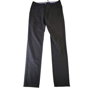 TR Premium Mens Charcoal Gray Textured Slim Fit Trousers Pants Size 30x31